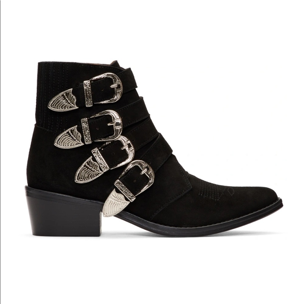 Toga Pulla black suede boots